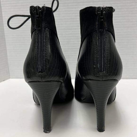 Nine West ‘Stiletto’ Open Toe Lace Up Heels - Picture 4 of 8